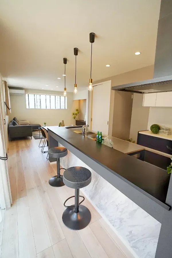 吹き抜けのある家の施工写真3