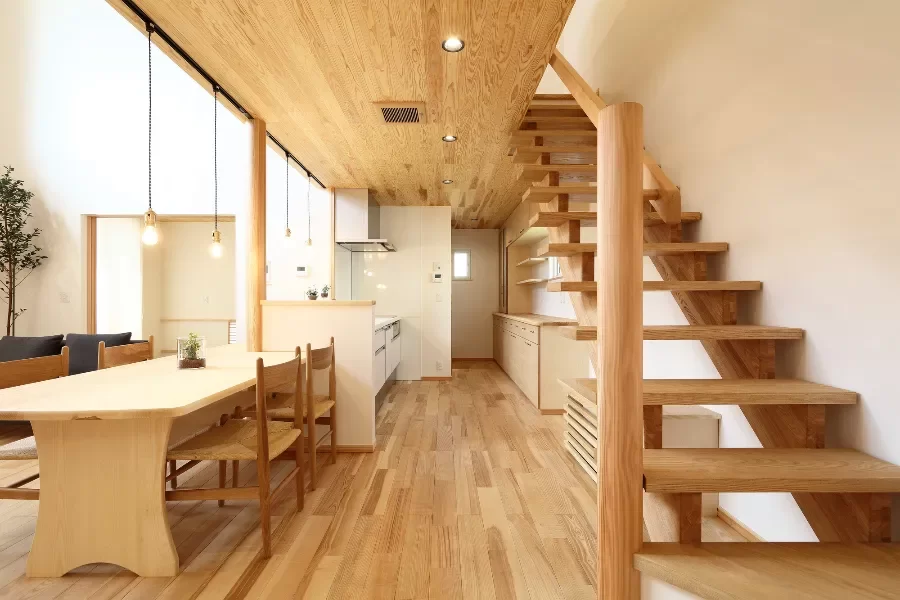 木のぬくもりの家の施工写真1